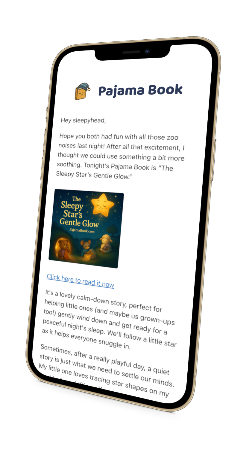 A cozy illustration of a child reading a bedtime story with their parent